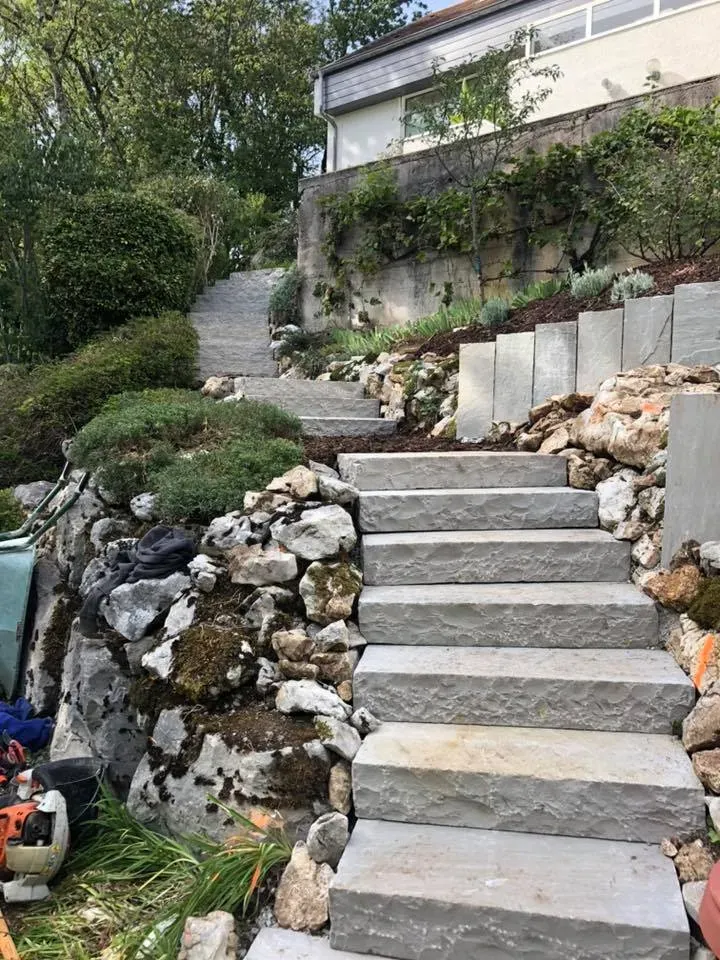 escalier en pierres