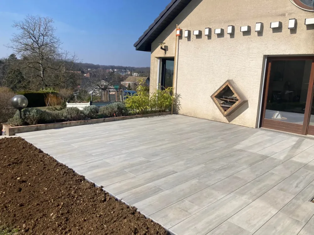 terrasse en pierre